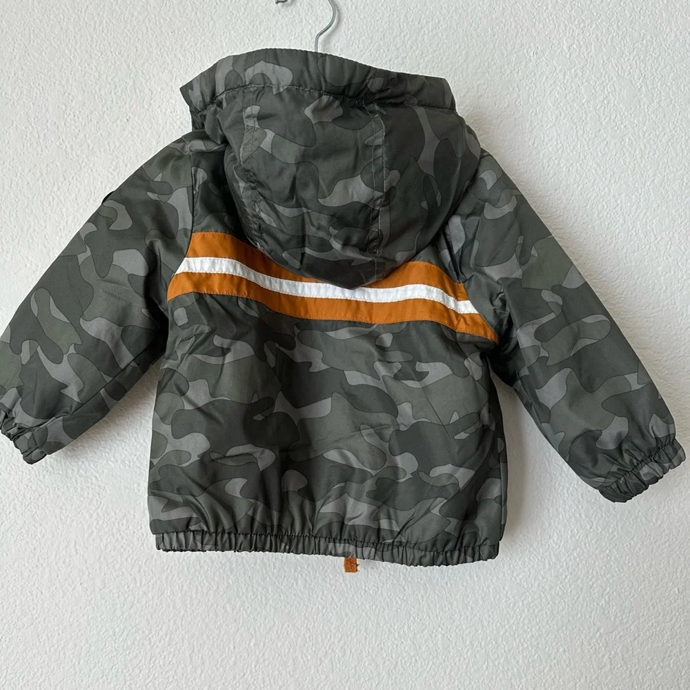 Carter's Oshkosh BGOSH Chest Stripe Midweight Jacket Baby Toddler Size 18M